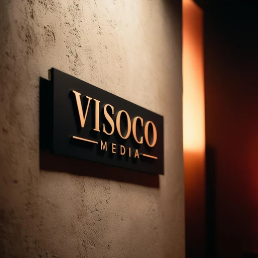 VISOCO Media Schild im Studio